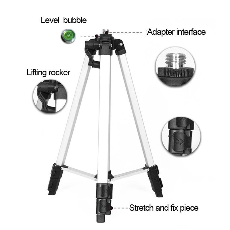 48-120cm Foldable Tripod Alloy 3 Feet With Adapter For Laser Leveling Tools New