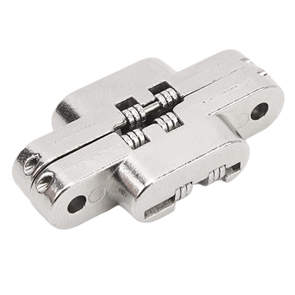 2pcs Easy-Install Hidden Hinge Practical Cross Hinge Durable Concealed Hinge Secret Bathroom Doors