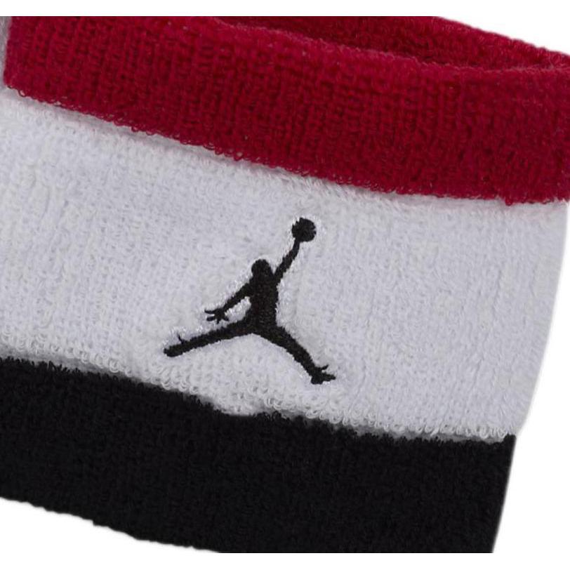 Jordan Напульсники Terry, дышащие, термозащитные, для спортзала, красно-бело-черные, хлопковые, унисекс, DV4207-624