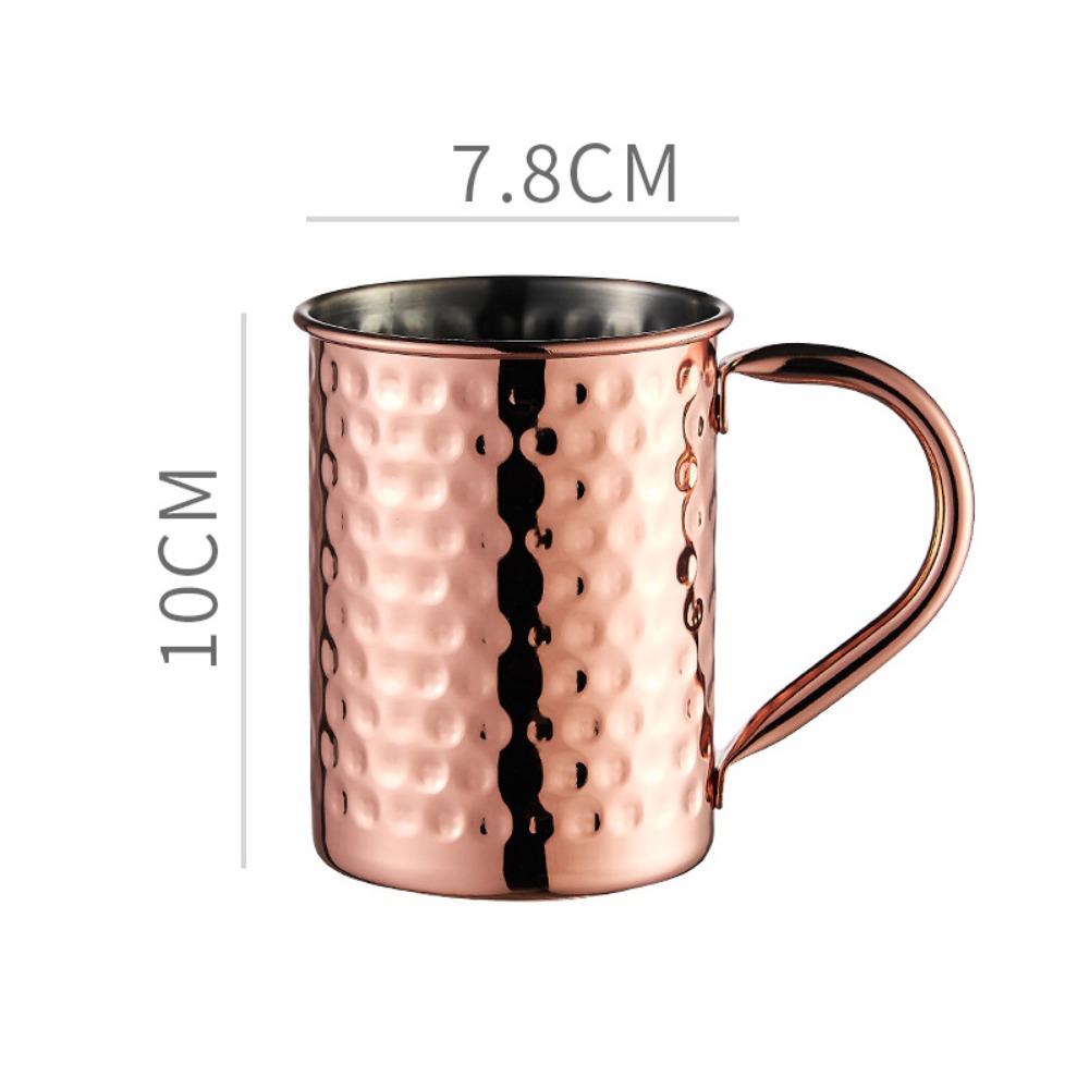 Durable Coppery Beer Mugs 550ml Coffee Cup New Copper Moscow Mule Mug Bar Drinkware