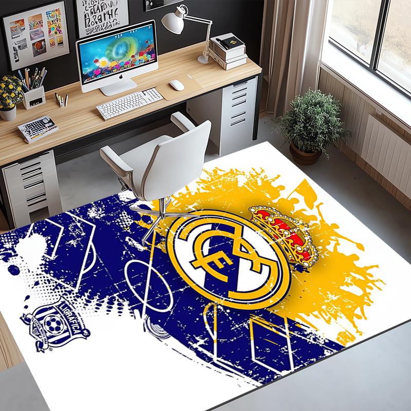 Football team Pattern Rug, Indoor/Outdoor Mat, for Picnic, Gameroom, Bedroom, Office, Living Room, Home Decor Carpet, Birthday Gift