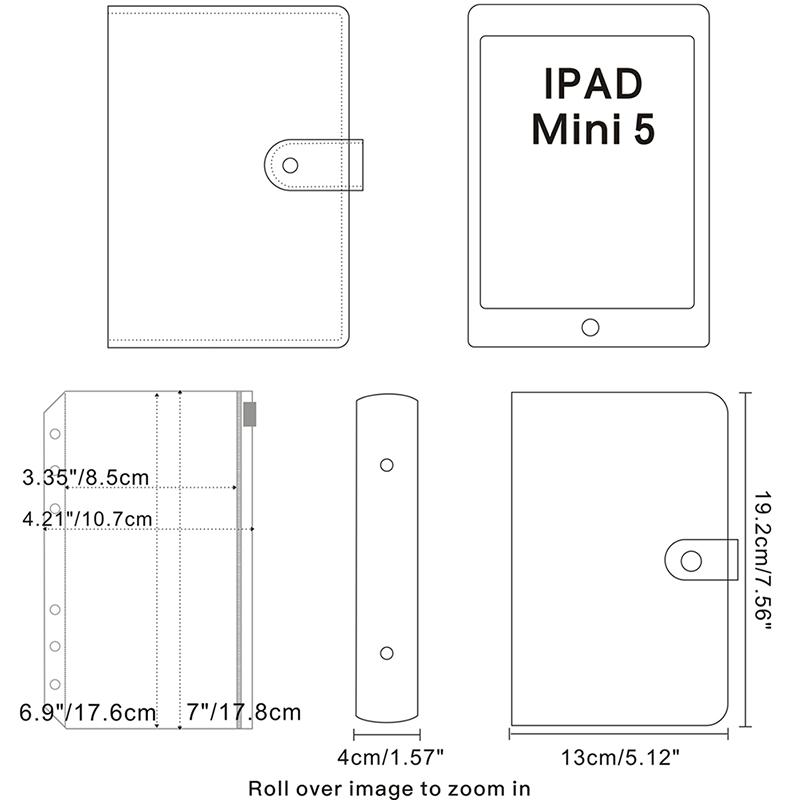 1 комплект переплета-переплетчика для бюджетных конвертов с карманом для конвертов формата А6