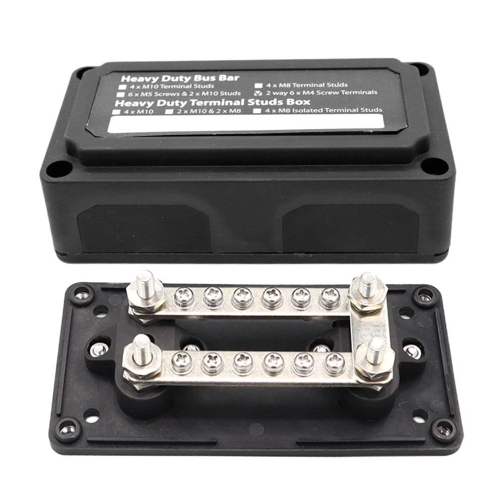 300A 48V шина 4/12 клемм M10/M6 шпильки блок распределения питания шина шина клеммная колодка для автомобильной лодки