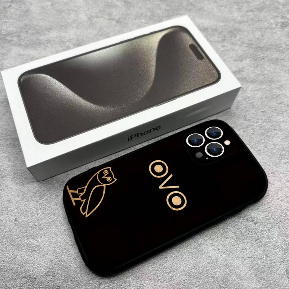 Чехол для телефона D-Drake O-OvO OWL для iPhone 17,16,15,14,13,12, Pro, Max, Plus, E, SE4, Air, Mini Черный Мягкий Box