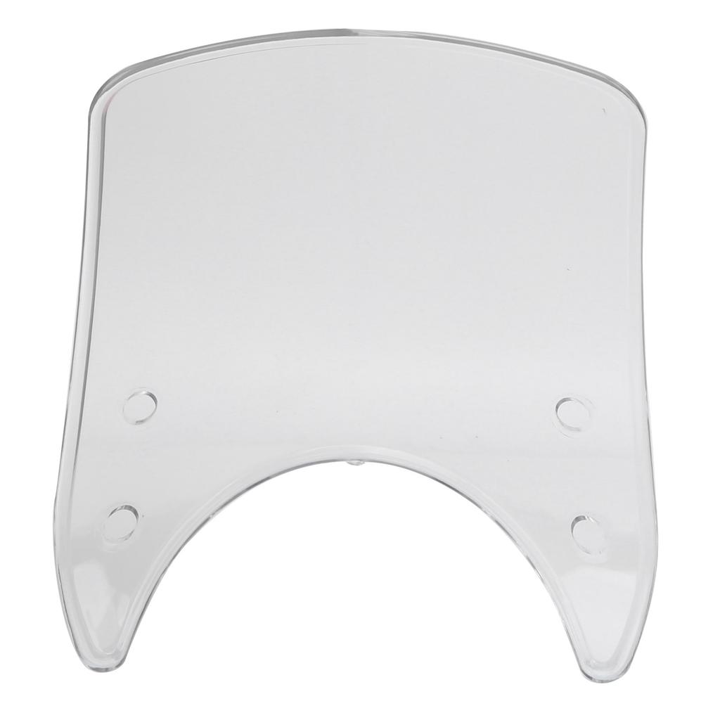 Motorcycle Windshield Retrofit Vintage for 5‑7in Motor Headlights Windscreen PC MaterialTransparent