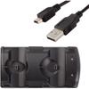 Зарядная станция для контроллера PS3, зарядная станция 2 в 1 со светодиодным индикатором, совместимая с оригинальным контроллером PS3/MOVE,
