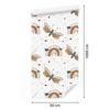 Rainbows and Butterflies Boho Wallpaper, Light Gray and Orange, 50x1000