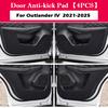 For Mitsubishi Outlander 2014-2024 2025 Car Inner Door Anti-Kick Pad Cover Sticker Glove Box Anti-dirty Protective Accessories