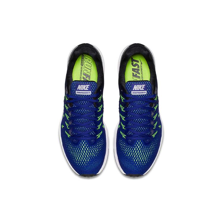 Nike Air Zoom Pegasus 33 Конкорд Белый Черный Электрический Зеленый 831352-400