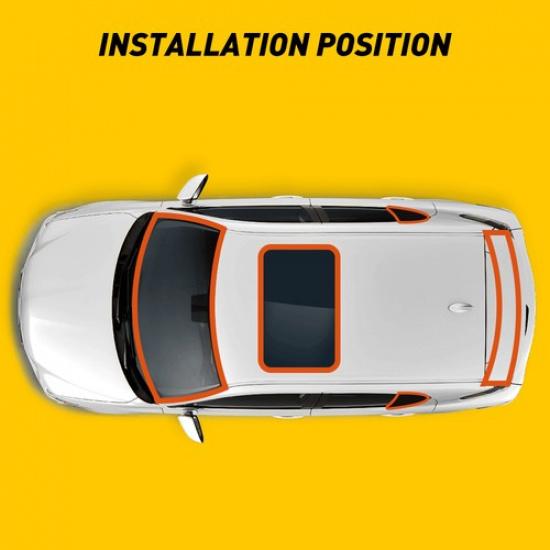 3M/10FT Black Seal Rubber Strip Trim For Car Front Windshield Plastic Panel-Hood