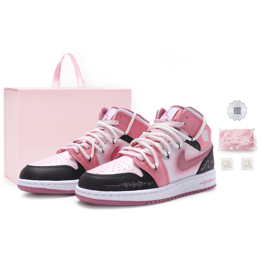 Jordan Air Jordan 1 Винтажные Баскетбольные Кроссовки Женские Средние Белые DQ8423-616(Team80-S-BOX)