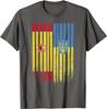 Spain Ukraine Ukrainian Flag Trident Roots T-Shirt Short Sleeve Casual Cotton O-Neck Summer Shirt