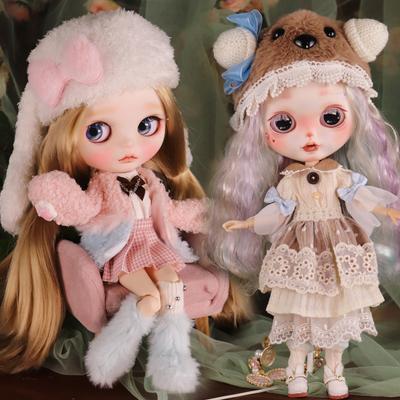Наряды для кукол ICY DBS Blyth Платье Honey Garden с шляпой Костюм 1/6 BJD Ob24 Аниме Девочка bratz