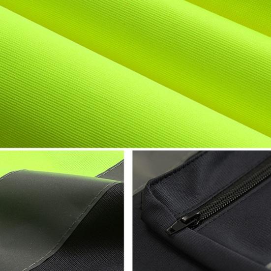 Светоотражающий жилет для мужчин и женщин, воротник-стойка, без рукавов, с несколькими карманами, дизайнерский жилет, прозрачный карманный жилет с держателем для ручек, пальто