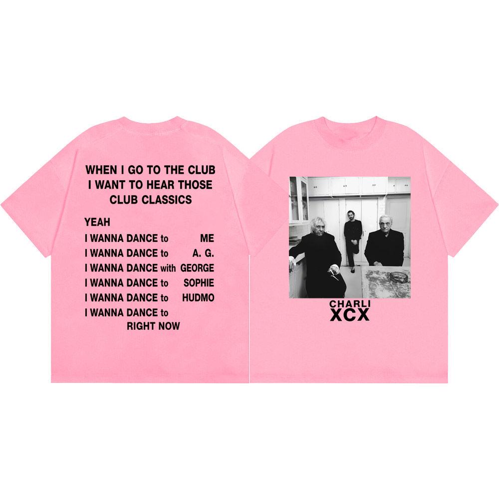 Charli Xcx Music Fashion Film Tour 2026 Graphic T Shirts Men Women Punk Vintage T-shirt Summer Casual Loose 100%cotton T-shirts