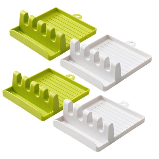 2 шт. стойка для хранения, прочная, легко чистящаяся, утолщенная, с отверстием для подвешивания, гладкая поверхность, органайзер с крышкой-ложкой