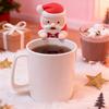 Mini Santa Claus Cooling Fan USB Rechargeable Christmas Santa Hot Drinks Meals Coffee Tea Soup Beverage Food Cooling Tiny Robot Cooler Fan