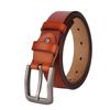 Mens Fashion Leather Belt With Sleek Polished Finish And Metal Pin Clasp For Work And Weekend