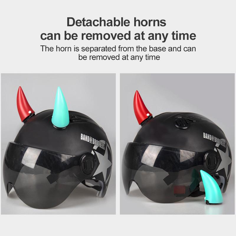 Автоаксессуары Авто Мотоциклетный Шлем Рога Дьявола Милый Пластиковый Угол Мотоциклетного Шлема Кошачьи Ушки Украшение Светящийся Прочный
