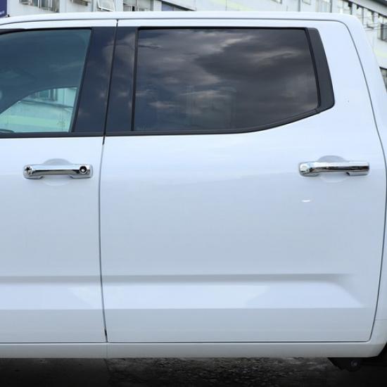 4pcs Silver Exterior Side Door Handle Cover Trim For Toyota Tundra -2024