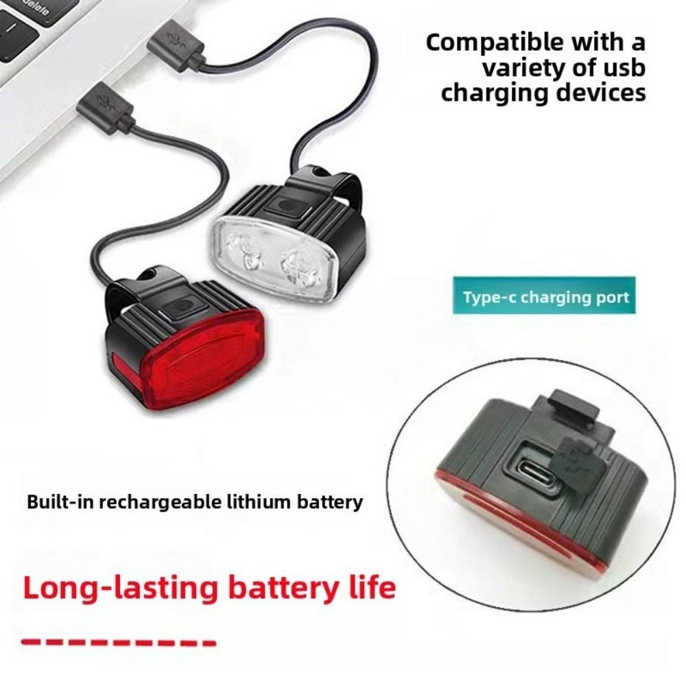 Easy To Install Bicycle Light USB Rechargeable Cycling Lamp New LED Bike Light  Night Riding
