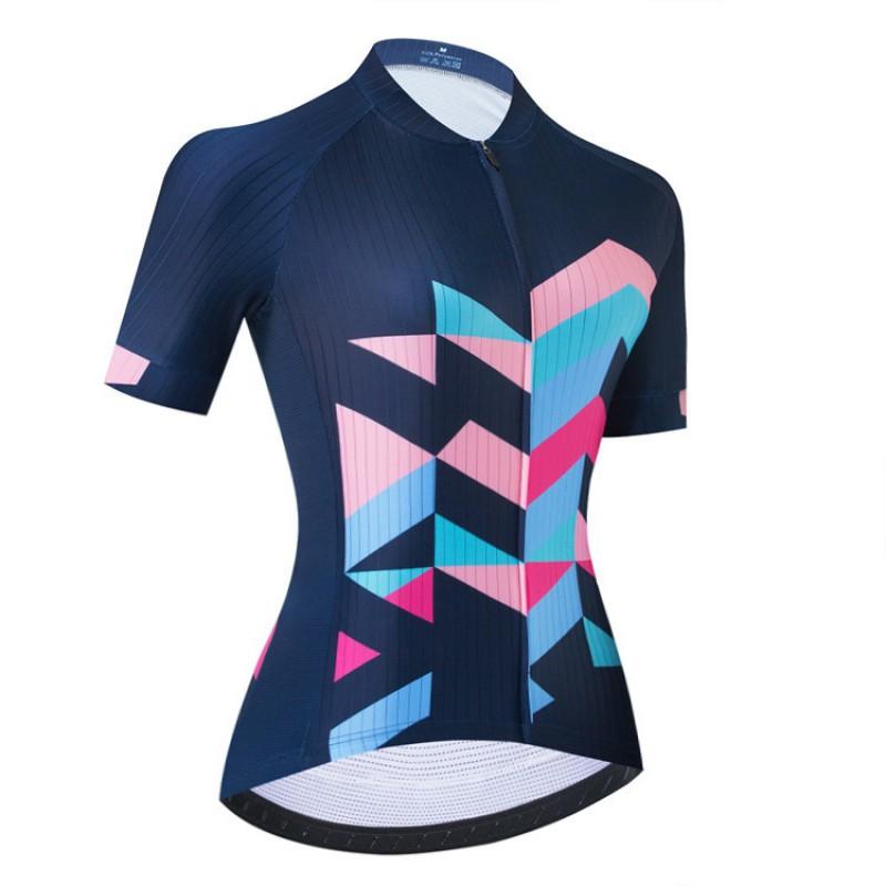 Womens Cycling Jersey Set Short Sleeve Bib Shorts Breathable Bike Riding Outfit Road