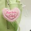 Barbie Girl Plush Keychain - Zodiac Dragon Pendant, Small Girly Gift