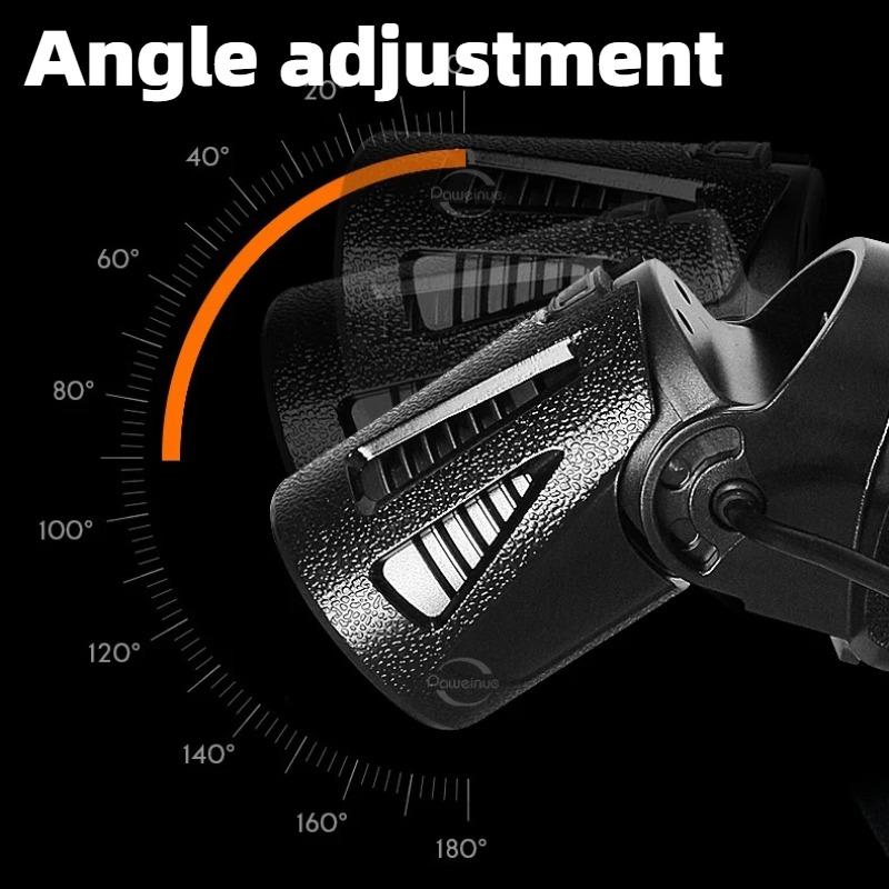 30 Вт Мощный XHP360LED Налобный фонарь Перезаряжаемый Налобный фонарь Уличный Водонепроницаемый Светодиодный ИК-датчик Кемпинг Охота Налобный фонарь Рабочий свет