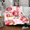 1pc Princess Strawberry13 Blanket, Gift, for Men and Women, Soft Blanket, Good for Sofa Bed Couch Travel, Lightweight Flannel Blanket