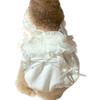 Breathable Summer Pet Vest Soft Cat Princess Skirt Fashion Pet White Lace Camisole  Poodle
