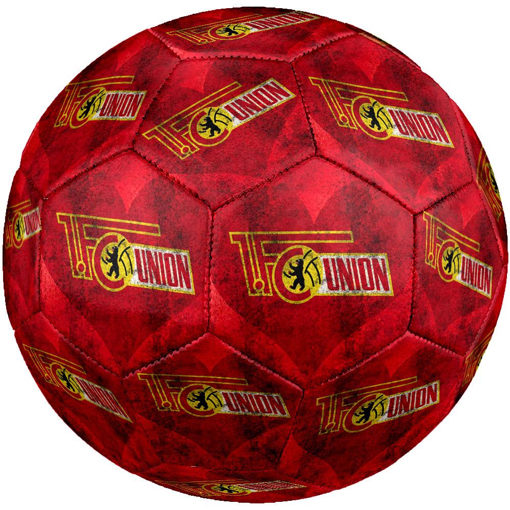 FC Union Berlin Size 5 Soccer Ball, Machine-Stitched PVC, Durable & High Bounce, All Ages Fit, fan merchandise, matches & outdoor use.