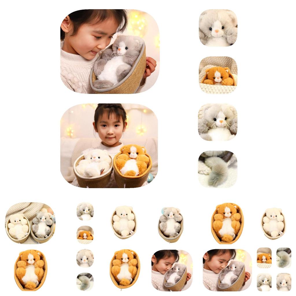 Adorable Cat Plush Doll Wholesale Kitten Toy Popular Cross-border Seller