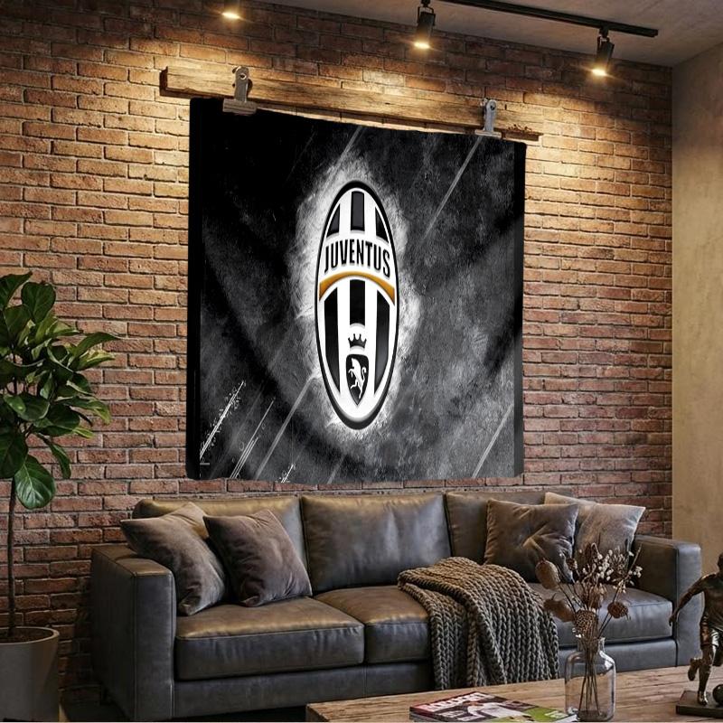 1PC Italian Football Crest Tapestry, Unique Design Tapestry, Wall Decor for Bedroom,Livingroom, Playroom,Heartwarming Fan Holiday Gifts