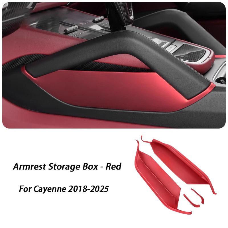 WIRP3 Car Center Console Gap Storage Box Phone Key Auto Armrest Organizer For Porsche Cayenne 2018 2019 2020 2021 2022 2023 2024 2025