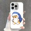 Милый мультяшный акула Чехол для телефона iPhone 17,16,15,14,13,12,11,Pro,XS,Max,Plus,Mini,SE Белый Конфетный Матовый Ударопрочный Чехол