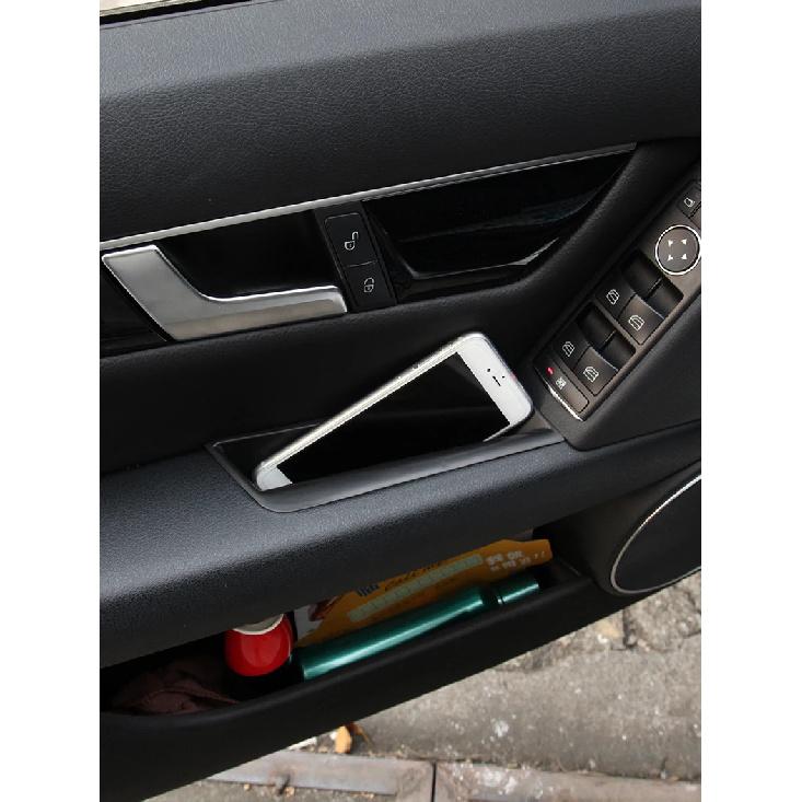 Car Front Door Storage Barrel Door Handle Storage Box Organize Tray Hidden Storage Box For Mercedes Benz C Class W204 2008-2014