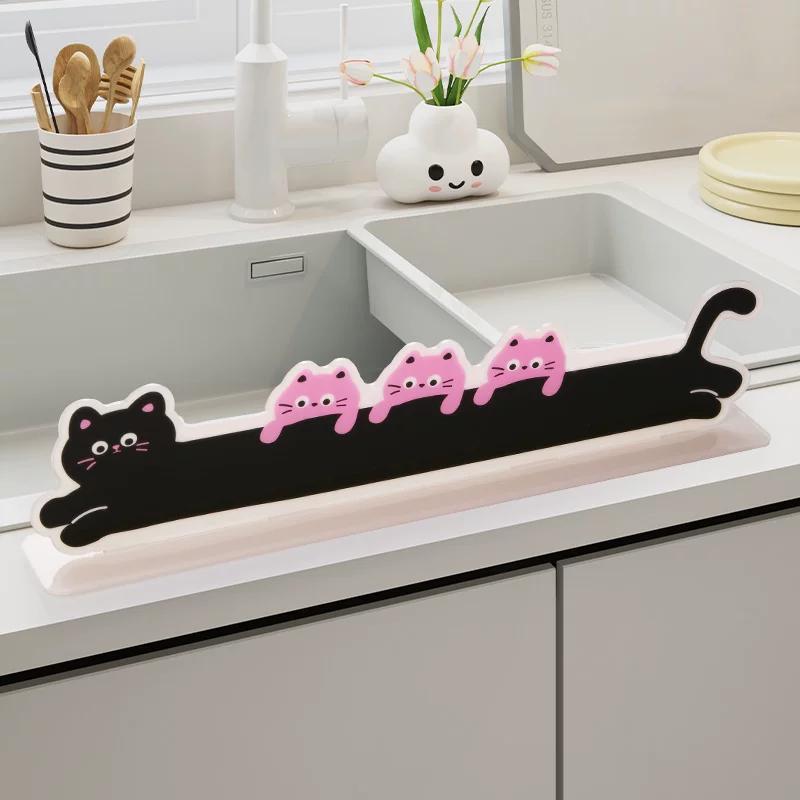 Water Tank Splash Guard, Kitchen Sink Splash-Proof Barrier, Washbasin Magic Tool, Countertop Edge Waterproof Strip