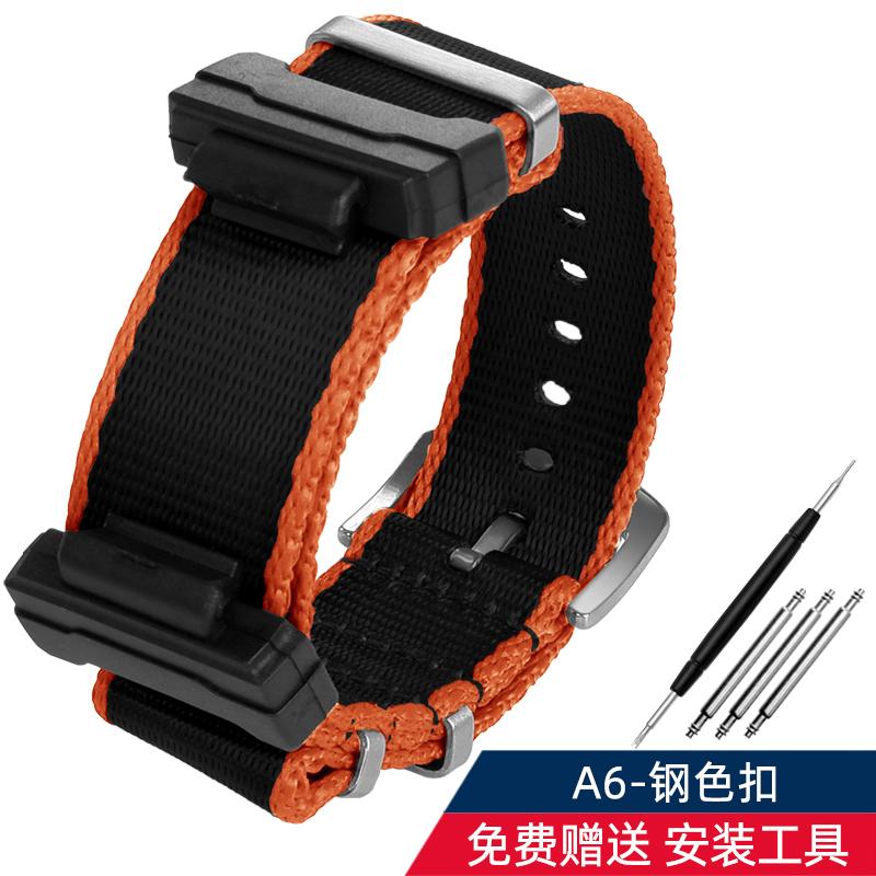 Адаптер 16 мм + Нейлоновый ремешок для Casio Gshock GA120 GA100 5600 GWM5610 DW6600 Аксессуары для ремешка часов