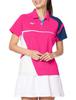 Игровая футболка женская, короткий рукав, размер S, розово-белая, 62JA0214, (Размер Японии)