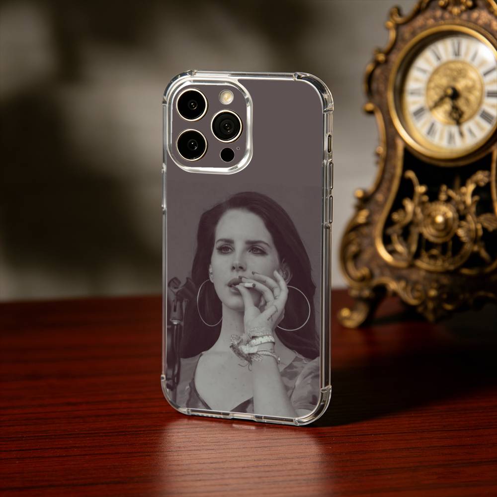 Чехол для телефона L-Lana D-Del R-Rey Singer для iPhone 17 16 15 14 13 12 11 Mini Pro Max Plus Прозрачный чехол