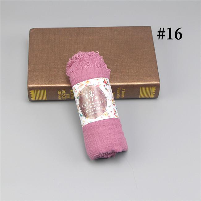 Wholesale Price 70*180cm Women Muslim Crinkle Hijab Scarf Femme Musulman Soft Cotton Headscarf Islamic Hijab Shawls and Wraps