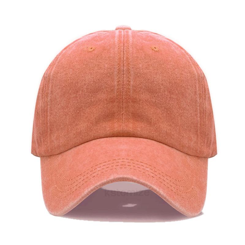 Personalized Custom Baseball Cap Embroidery Bicolor Letter Dad Hat Soft Washed Cotton Fashion Caps Men Women