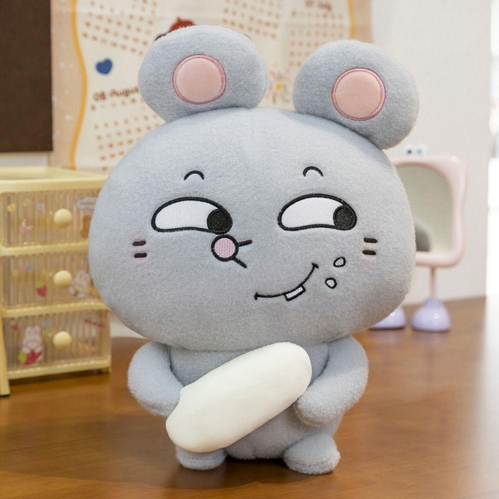 Сыр крыса плюшевая игрушка банка риса животное плюшевая подушка детские подарки мягкая мышь кукла домашний декор