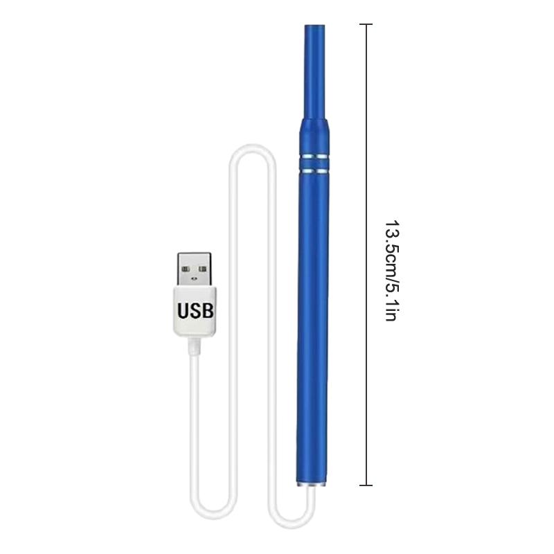 1 комплект, 5,5 мм, умный визуальный эндоскоп, ложка для чистки ушей, камера, отоскоп, инструмент для удаления ушной серы