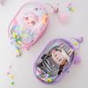 High-Transparency Thickened PVC Cotton Doll Storage Bag - Dustproof, Cute, Hanging, Transparent Q Round Design