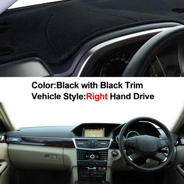 Для E-Class W212 2010 2011 2012 Автомобильная крышка приборной панели DashMat Защитная накидка E-Klasse E200 E250 E300 E220d AMG