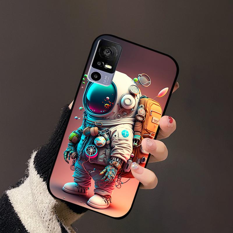 Для TCL 40R 5G Чехол Мягкий Силикон ТПУ Модный Задний Чехол Для TCL 40R T771K T771A T771H Чехол для Телефона TCL40R Coque Окрашенный Бампер