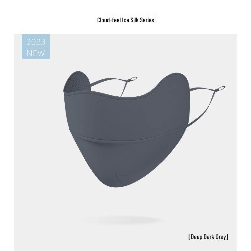 Женская маска для лица из ледяного шелка с защитой от УФ-лучей - Дышащий нейлон с градиентом румянца