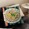 A Plate Of Food Top View Food Stitch Lucky Dragon Pillow Cover Sofa Cushion Cover Home Room Decoration Children Gift