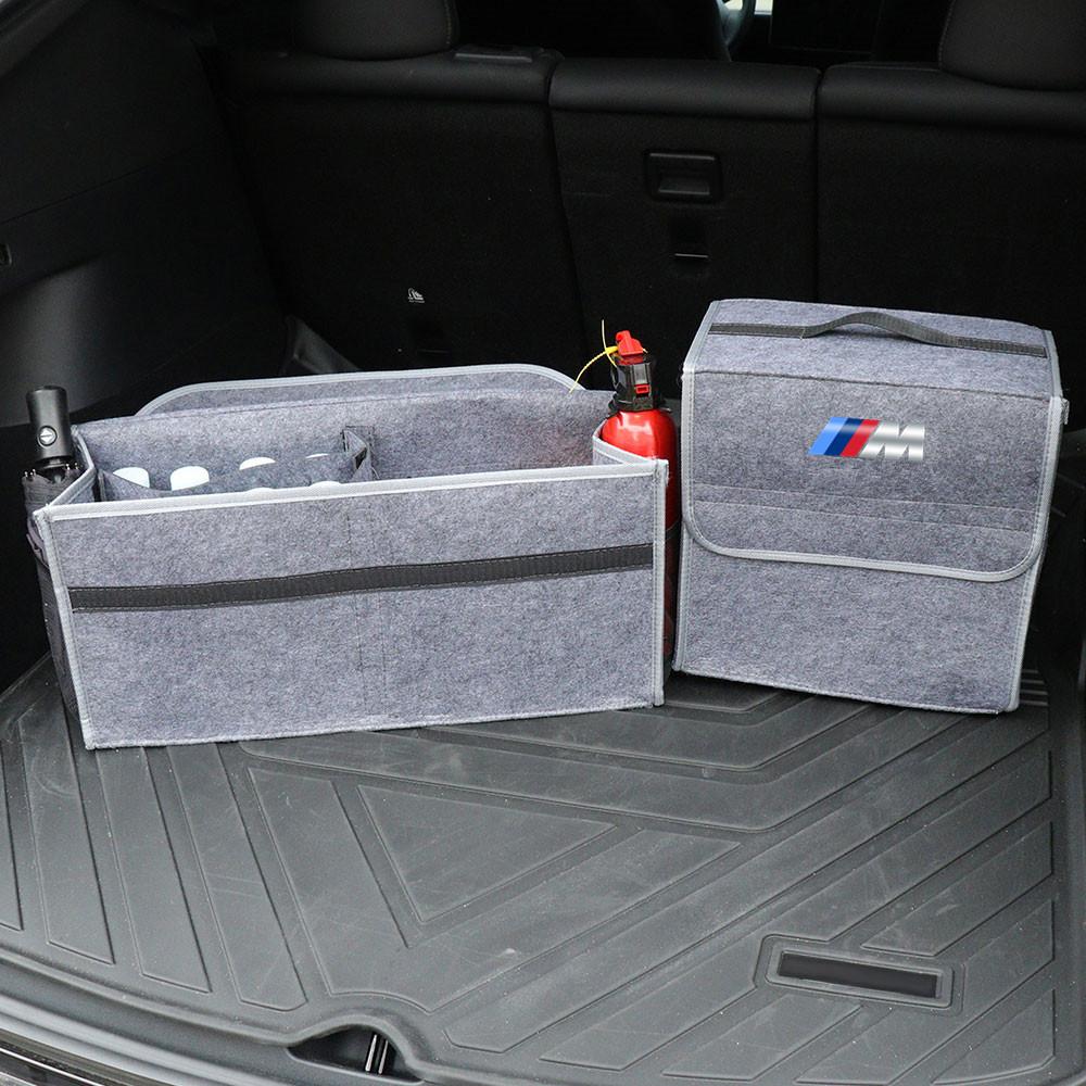 DSJW3 Folding Car Trunk Organizer, Large Capacity Storage Box Bag for BMW E60 F30 E36 F10 E87 E70 E91 E30 G30 X3 X5 E39 E46 E90 F20